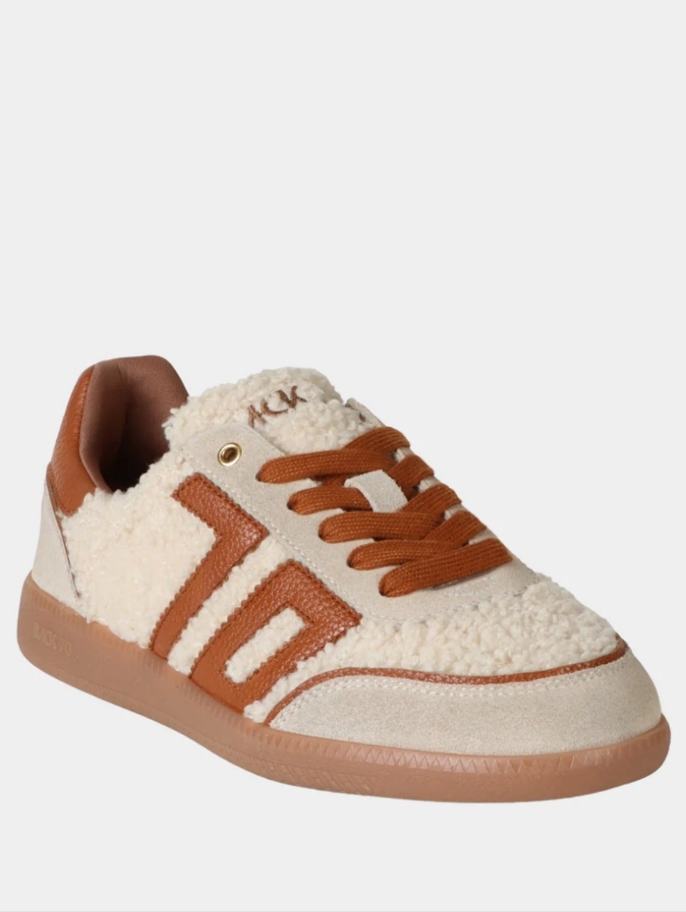 Back 70 TEDDY FU in MILK ICE CUOIO Sneakers EU Sz 40